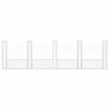 vidaXL Panier de gabion en forme de U avec 5 poteaux Fer 500x20x150 cm