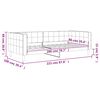 vidaXL Lit de repos sans matelas bleu 90x200 cm velours
