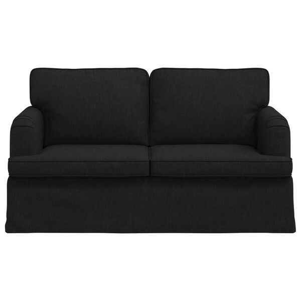 vidaXL Canap&eacute; Noir Dimensions globales: 144 x 80 x 85 cm (l x P x H)