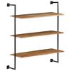 vidaXL &Eacute;tag&egrave;re murale 94x35x113 cm Bois d'acacia solide