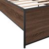 vidaXL Cadre de lit sans matelas ch&ecirc;ne marron 100x200 cm