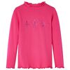 vidaXL T-shirt enfants &agrave; manches longues rose vif 116
