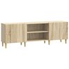 vidaXL Meuble TV Ch&ecirc;ne Sonoma 150 x 31 x 50 cm Bois d'ing&eacute;nierie