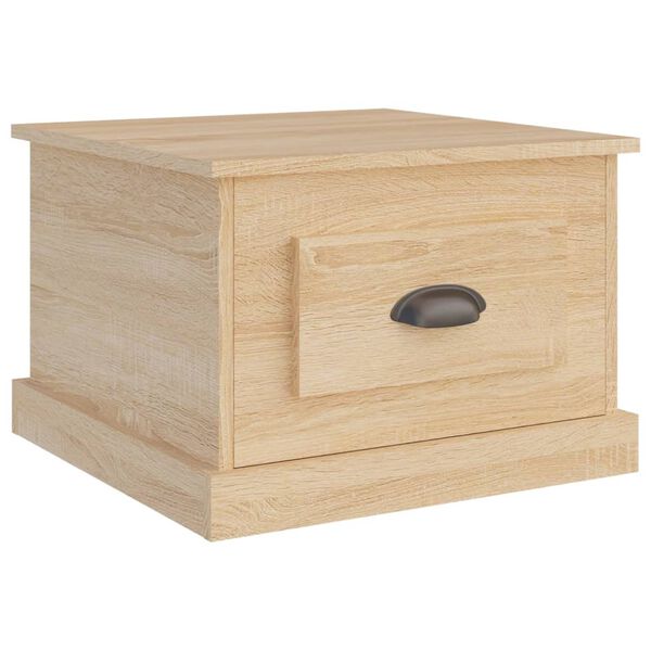 vidaXL Table basse Ch&ecirc;ne sonoma 50x50x35 cm Bois d'ing&eacute;nierie