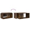 vidaXL Ensemble de tables basses 2 pcs Ch&ecirc;ne fum&eacute; Bois d'ing&eacute;nierie