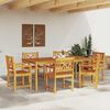 vidaXL Ensemble de salle &agrave; manger pour jardin 7 pcs Marron