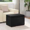 vidaXL Tabouret Noir Cuir Synth&eacute;tique et Bois Composite