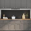 vidaXL Protection de cuisine 2 pcs Noir 100 x 60 cm verre tremp&eacute;