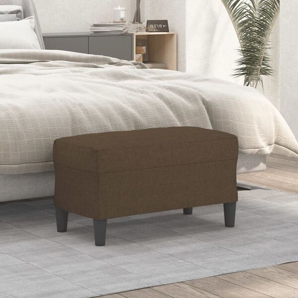 vidaXL Banc Marron 70x35x41 cm Tissu