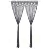vidaXL Rideau en macram&eacute; Anthracite 140x240 cm Coton