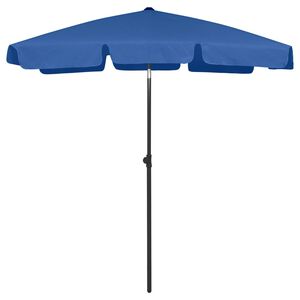 vidaXL Parasol de plage bleu azur&eacute; 180x120 cm