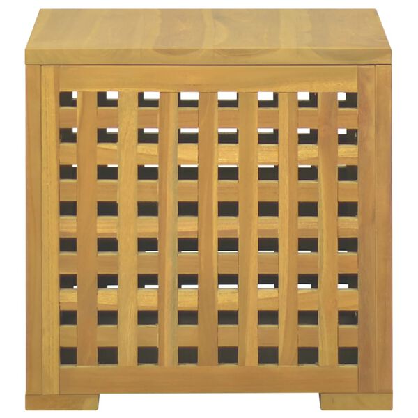 vidaXL Bo&icirc;te &agrave; corde 40x40x40 cm Bois massif de teck