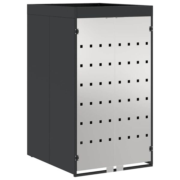 vidaXL Stockage de Poubelle &agrave; Roulettes avec Toit de Jardini&egrave;re pour Poubelle de 240L