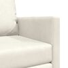vidaXL Canap&eacute;-Lit 60cm Cr&egrave;me Velours