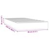 vidaXL Matelas de lit &agrave; ressorts ensach&eacute;s fermet&eacute; moyenne 80x220x20 cm velours