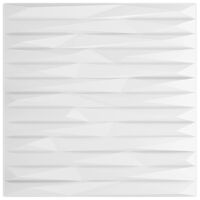 vidaXL Panneaux muraux 24 pcs blanc 50x50 cm XPS 6 m² pierre