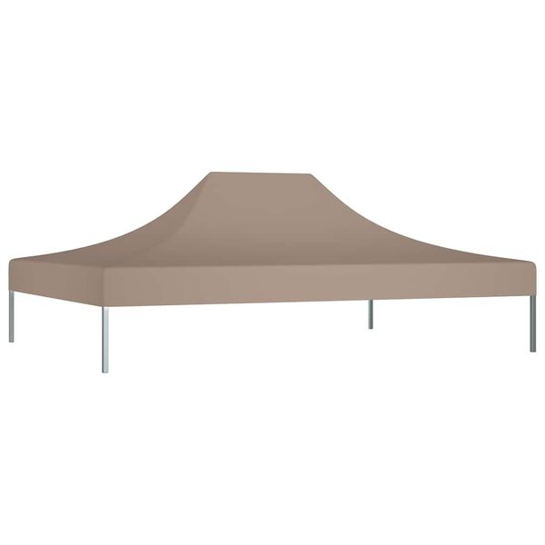 vidaXL Toit de tente de réception 4x3 m Taupe 270 g/m²