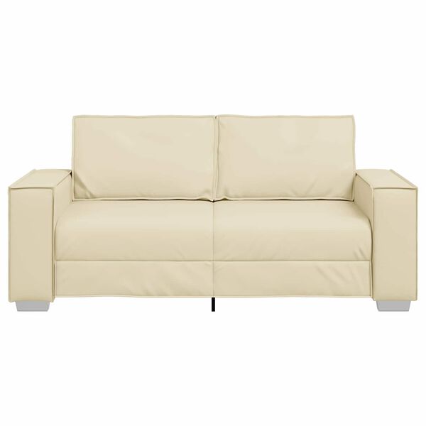vidaXL Canap&eacute; Cr&egrave;me 180 x 80 x 84 cm tissu