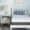 vidaXL Matelas Blanc et Gris 80 x 160 cm Tissu jacquard