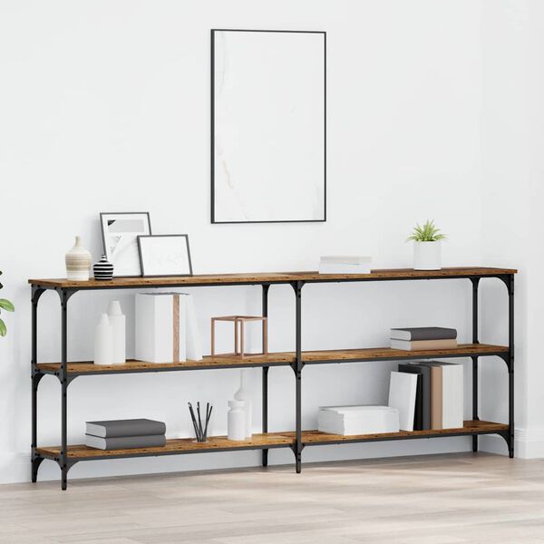 vidaXL Table console Bois Ancien 200 x 29 x 75 cm