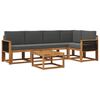 vidaXL Ensemble de canap&eacute;s d'ext&eacute;rieur 6 pc Naturel et Anthracite