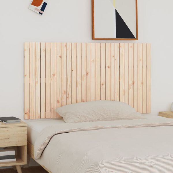 vidaXL T&ecirc;te de lit murale 166x3x90 cm Bois massif de pin