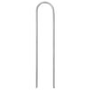 vidaXL Piquets de sol en forme de U 25 pcs 15x3,5 cm acier galvanis&eacute;