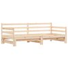 vidaXL Lit de jour et lit gigogne sans matelas 80x200 cm bois massif