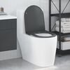 vidaXL Si&egrave;ge de toilette Anthracite 47 x 36 x 3,4 cm Duroplast