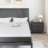 vidaXL Matelas Blanc et Gris 140 x 200 cm Tissu jacquard