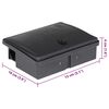 vidaXL Pi&egrave;ges &agrave; souris 20 pcs noir 13x10x4 cm