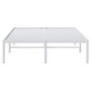 vidaXL Cadre de lit m&eacute;tal blanc 120x190 cm