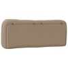 vidaXL Coussin de t&ecirc;te de lit Hvar cappuccino 120 cm similicuir