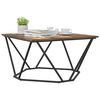 vidaXL Table basse Ch&ecirc;ne fum&eacute; 80 x 80 x 45 cm