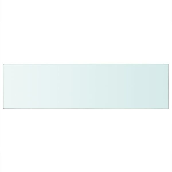 vidaXL Panneau pour &eacute;tag&egrave;re Verre transparent 90 x 25 cm