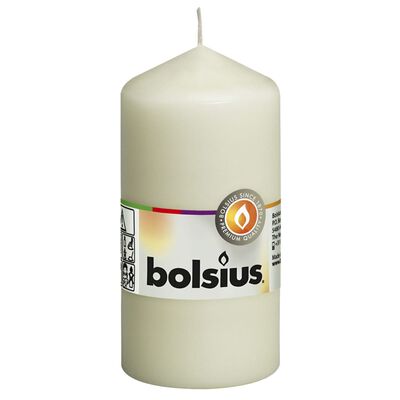 Bolsius Bougies pilier 10 pcs 120x58 mm Ivoire