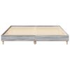 vidaXL Cadre de lit sans matelas sonoma gris 180x200 cm