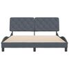 vidaXL Cadre de lit sans matelas gris fonc&eacute; 160x200 cm velours