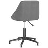 vidaXL Chaise pivotante de salle &agrave; manger Gris clair Velours
