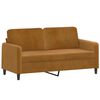vidaXL Ensemble de canap&eacute;s 3pcs coussins d&eacute;coratifs et coussins Marron