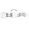 vidaXL Meuble TV blanc 80x35x40 cm bois d&rsquo;ing&eacute;nierie