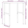 vidaXL &Eacute;tabli 80x60x(71,5-98) cm bois de ch&ecirc;ne massif