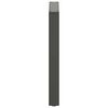 vidaXL Pieds de table &agrave; manger en U 2 pi&egrave;ces Anthracite 60 x (72-73) cm Acier