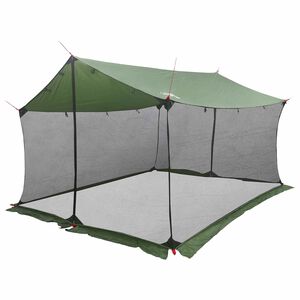 vidaXL Tarp de camping avec murs en maille 340 x 260 x 220 cm Vert