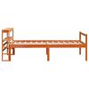 vidaXL Cadre de lit avec t&ecirc;te de lit sans matelas cire marron 75x190cm