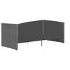 vidaXL Lit avec matelas et USB Gris clair Velours 90x200 cm