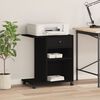 vidaXL Support d'imprimante avec roulettes noir 60x40x68,5 cm