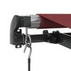 vidaXL Auvent manuel r&eacute;tractable avec LED bordeaux 500x350 cm