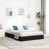 vidaXL Lit de Rangement avec matelas Noir 140 x 200 cm Velours