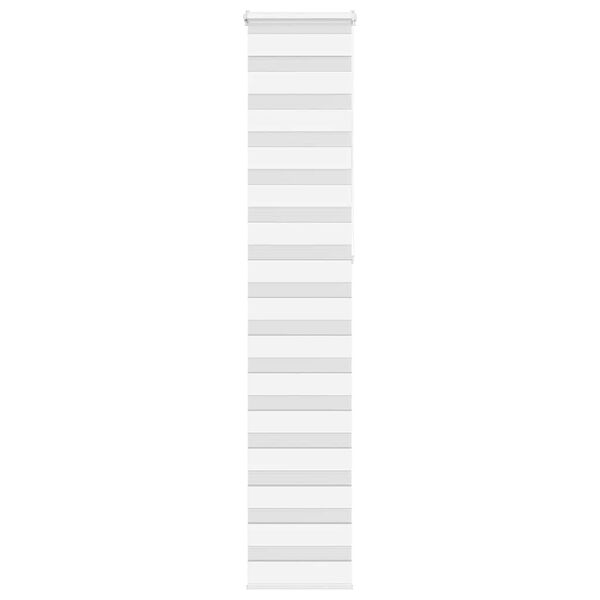 vidaXL Store z&egrave;bre blanc 40x230 cm largeur du tissu 35,9 cm polyester